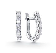 1141-2200-3,47 Серьги дорожка с бриллиантами бренд Лето (Au 585)