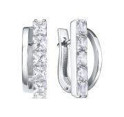 12-906-2500 Серьги дорожка с топазом бренд Kabarovsky (Серебро 925)