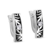 12-743-7954 Серьги с фианитами бренд Kabarovsky (Серебро 925)