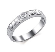 01-4936/000Б-00-2,18 Кольцо с бриллиантом бренд Алькор (Серебро 925)