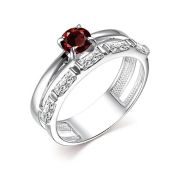 01-3377/00ГР-00 Кольцо с гранатом бренд Алькор (Серебро 925)