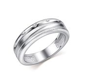 01-5113/000Б-00-2,86 Кольцо с бриллиантом бренд Алькор (Серебро 925)