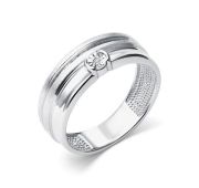 01-5108/000Б-00-3,60 Кольцо с бриллиантом бренд Алькор (Серебро 925)