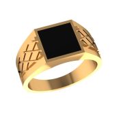 08-540176 Кольцо мужское с ониксом бренд Sanis (Au 585)