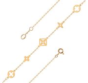 503379-1000 Браслет четырехлистник бренд Dinastia (Au 585)