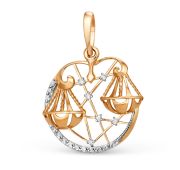 101148-1102 Подвеска знак зодиака весы бренд Dinastia (Au 585)