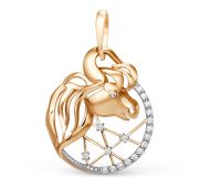 101198-1102 Подвеска знак зодиака телец бренд Dinastia (Au 585)
