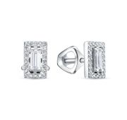 д1502109рб-1,76 Серьги пуссеты с бриллиантами бренд Delta (Au 585)