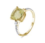 11-21938-12100-2,66 Кольцо с кварцем и бриллиантами бренд Kabarovsky (Au 585)