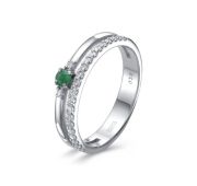 11-887-1200-2,48 Кольцо с изумрудом бренд Kabarovsky (Серебро 925)