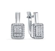 1108-2200-5,0 Серьги с бриллиантами бренд Лето (Au 585)