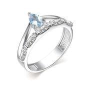 01-3378/00ТБ-00 Кольцо с топазом бренд Алькор (Серебро 925)