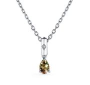 06-3470/БРСТ-00-2,62 Колье с бриллиантом бренд Алькор (Серебро 925)