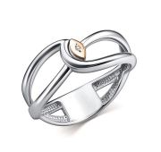 01-5047/000Б-00-2,37 Кольцо с бриллиантом бренд Алькор (Серебро 925)