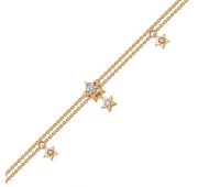 52504-151-46-00-2,96 Браслет звезды с бриллиантами бренд Vesna (Au 585)