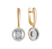 22891-159-00-00-4,66 Серьги с бриллиантами бренд Vesna (Au 585)