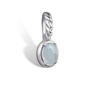03-4417/0АКВ-00 Подвеска с аквамарином бренд Алькор (Серебро 925)