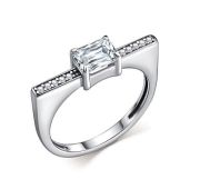 01-5200/00КЦ-00 Кольцо с фианитами бренд Алькор (Серебро 925)