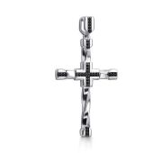 03-4373/0КЦ1-17 Подвеска крест с фианитами бренд Алькор (Серебро 925)