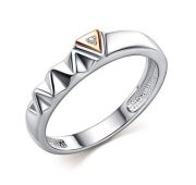 01-5243/000Б-00-1,89 Кольцо с бриллиантом бренд Алькор (Серебро 925)