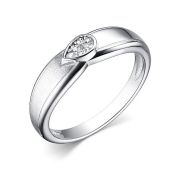 01-3990/000Б-00-1,99 Кольцо с бриллиантом бренд Алькор (Серебро 925)