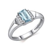 01-4853/00ТБ-00-2,00 Кольцо с топазом бренд Алькор (Серебро 925)