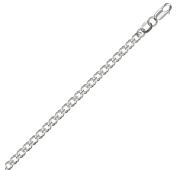 цепь двойной ромб из серебра