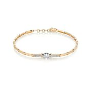 7-1000-109-4,8 Браслет с бриллиантами бренд Первая Бриллиантовая Компания (Au 585)