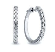 2-696-20-9,67 Серьги конго с бриллиантами бренд Первая Бриллиантовая Компания (Au 585)