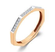 1-959-19-1,9 Кольцо с бриллиантами бренд Первая Бриллиантовая Компания (Au 585)