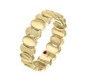 931979-4,30 Кольцо обручальное с рубином бренд Primoss (Au 585)