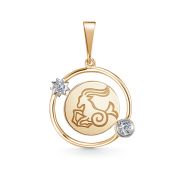 09-63-0056-00 Подвеска знак зодиака козерог бренд Zolotye uzory (Au 585)
