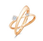 04-61-0222-01 Кольцо с цирконием бренд Zolotye uzory (Au 585)