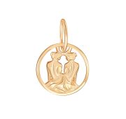00-63-0236-00 Подвеска знак зодиака близнец бренд Zolotye uzory (Au 585)