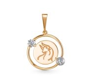 09-63-0036-00 Подвеска знак зодиака телец бренд Zolotye uzory (Au 585)