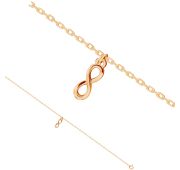 03-3728 Браслет бесконечность бренд Zolotye uzory (Au 585)