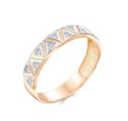 04-61-0099-00 Кольцо с цирконием бренд Zolotye uzory (Au 585)