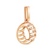 04-63-0210-00 Подвеска буква О бренд Zolotye uzory (Au 585)