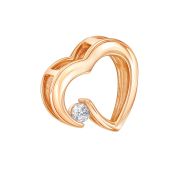 04-63-0329-00 Подвеска сердце бренд Zolotye uzory (Au 585)