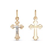 20-0280 Подвеска крест бренд Zolotye uzory (Au 585)