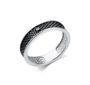 01-5394/00ЧБ-17-3,72 Кольцо с бриллиантом бренд Алькор (Серебро 925)