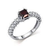 01-5718/00ГР-00 Кольцо с гранатом бренд Алькор (Серебро 925)