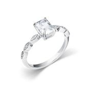01-5724/00БТ-00 Кольцо с бриллианитом бренд Алькор (Серебро 925)