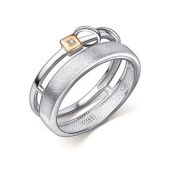 01-5736/000Б-00-3,55 Кольцо с бриллиантом бренд Алькор (Серебро 925)