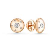 98-612-150-2,44 Серьги пуссеты с бриллиантами бренд ДНК (Au 585)