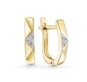 16-230-100-2,15 Серьги с бриллиантами бренд ДНК (Au 585)