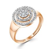 62-110-500-2,16 Кольцо с бриллиантами бренд ДНК (Au 585)