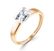 92-110-100-1,41 Кольцо помолвочное с бриллиантом бренд ДНК (Au 585)