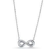 178-520-500-2,59 Колье бесконечность с бриллиантами бренд ДНК (Au 585)