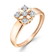 172-112-100-1,90 Кольцо с бриллиантами бренд ДНК (Au 585)